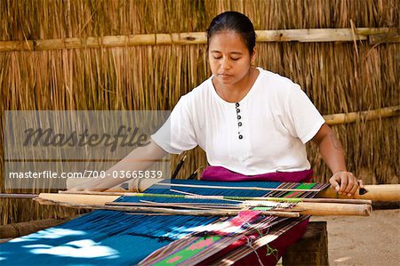 Woman Weaving Ikat Cloth, Sumba, Indonesia