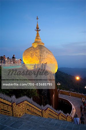 Kyaiktiyo Pagoda, Kyaiktiyo, Mon, Myanmar