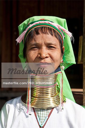 Portrait of Padaung Woman, Myanmar