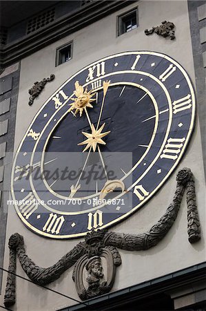 Close-up of Clock, Zytglogge, Bern, Switzerland