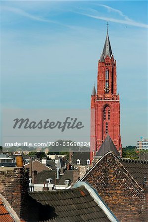 Cityscape and St John's Church, Maastricht, Limburg, Netherlands