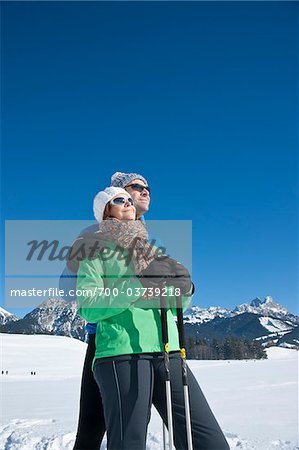 Couple Outdoors in Winter