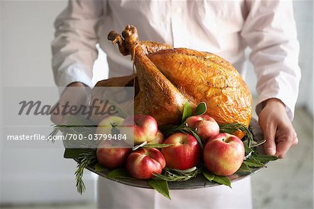 Roast Turkey with Apples and Herbs