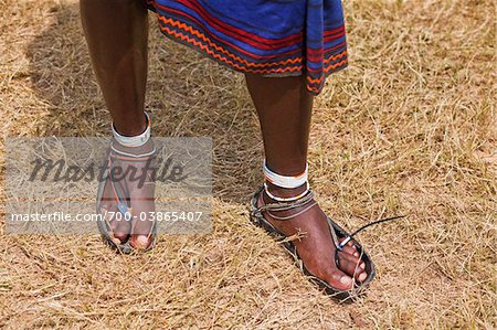 Feet Belonging to Masai Warrior