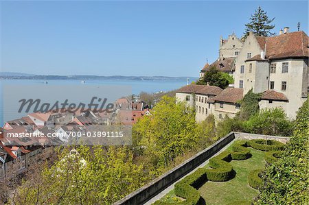 View Lake Constance from Burg Meersburg, Meersburg, Baden-Wurttemberg, Germany