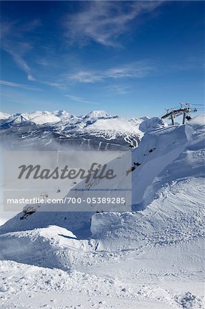 Chairlift up Whistler Mountain, Whistler-Blackcomb Ski Resort, Whistler, British Columbia, Canada