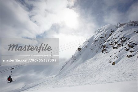 Ski Lift on Whistler Mountain, Whistler, British Columbia, Canada