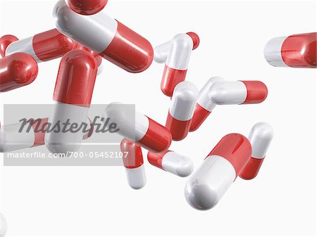 Red and White Capsules Red and White Capsules