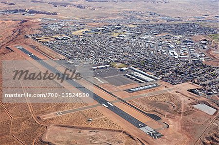 Runway, Page Municipal Airport, Page, Arizona, USA