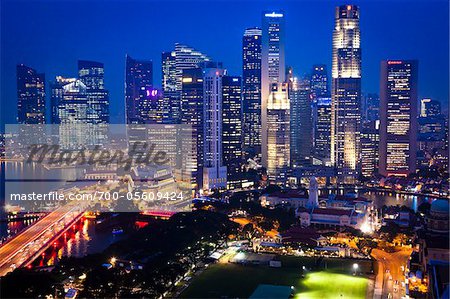 Shenton Way and Financial District, Singapore Shenton Way and Financial District, Singapore