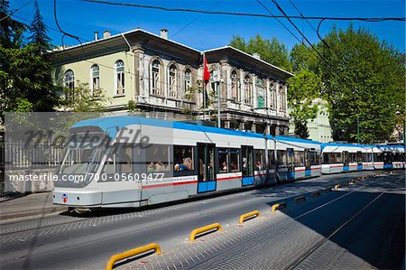 Streetcar, Sultanahmet District, Istanbul, Turkey