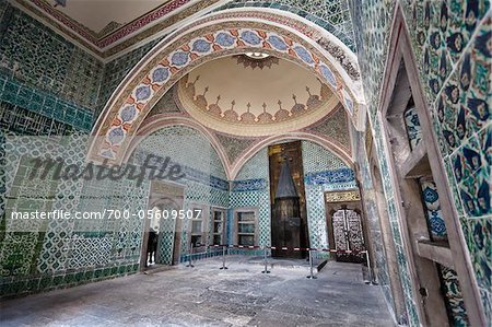 Room Inside Imperial Harem, Topkapi Palace, Istanbul, Turkey