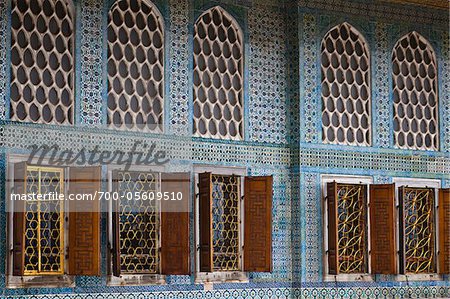 Deatil of Windows in Imperial Harem, Topkapi Palace, Istanbul, Turkey Deatil of Windows in Imperial Harem, Topkapi Palace, Istanbul, Turkey
