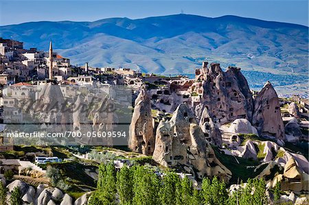 Rock Formation Dwellings, Pigeon Valley, Cappadocia, Turkey Rock Formation Dwellings, Pigeon Valley, Cappadocia, Turkey