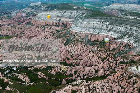 Hot Air Balloons over Goreme Valley, Cappadocia, Turkey