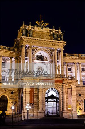 Hofburg Palace at Night, Vienna, Austria
