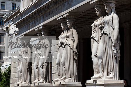 Caryatid Pillars, Austrian Parliament Building, Vienna, Austria