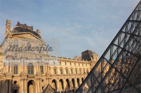 Louvre and Pyramid, Paris, France
