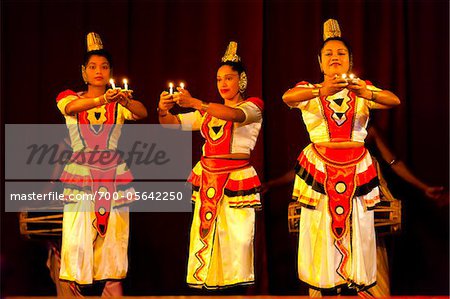 Dancers at Sri Lankan Cultural Dance Performance, Kandy, Sri Lanka