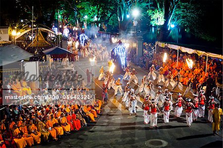 Procession of Dancers, Esala Perahera Festival, Kandy, Sri Lanka Procession of Dancers, Esala Perahera Festival, Kandy, Sri Lanka