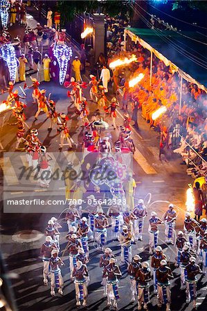 Procession of Performers, Esala Perahera Festival, Kandy, Sri Lanka