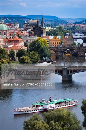 Bridges Over Vltava River, Prague, Czech Republic Bridges Over Vltava River, Prague, Czech Republic