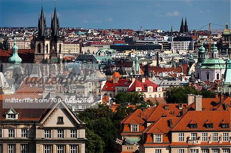 Overview of City, Prague, Czech Republic Overview of City, Prague, Czech Republic