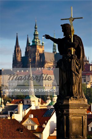 Statue on Charles Bridge, Prague, Czech Republic
