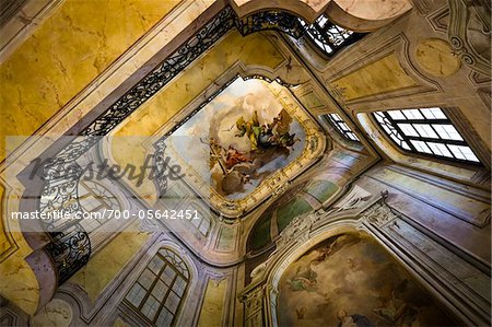 Ceiling in Private Chapel, Rosenberg Palace, Prague Castle, Prague, Czech Republic Ceiling in Private Chapel, Rosenberg Palace, Prague Castle, Prague, Czech Republic