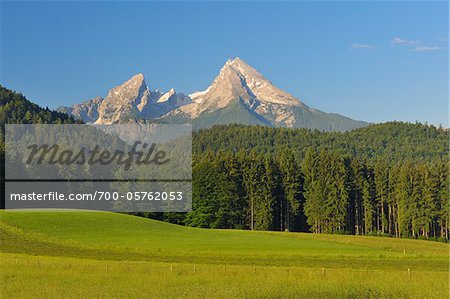 Watzmann Mountain, Berchtesgaden National Park, Upper Bavaria, Germany