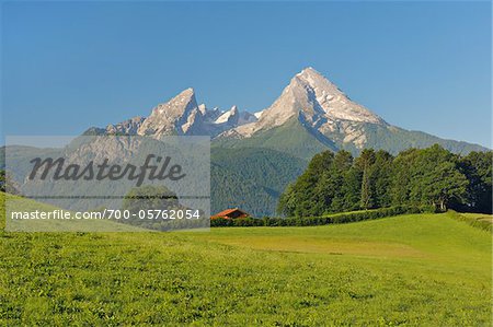 Watzmann Mountain, Berchtesgaden National Park, Upper Bavaria, Germany