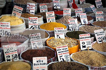Bulk Goods at Market, Istanbul, Turkey Bulk Goods at Market, Istanbul, Turkey