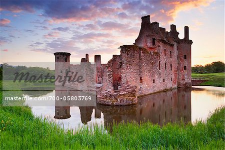 Ruin of Caerlaverock Castle, Dumfries and Galloway, Scotland