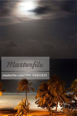 Beach at Night Joao Pessoa, Paraiba, Brazil