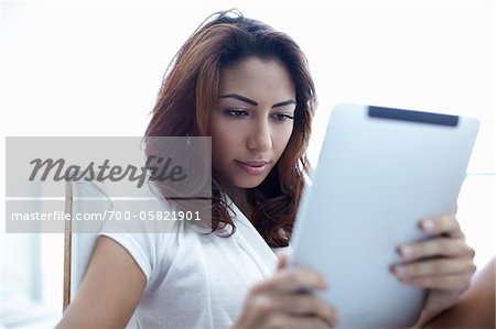 Woman with Tablet Computer