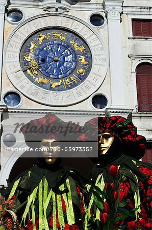 People Wearing Costumes During Carnival, Venice, Italy, Europe