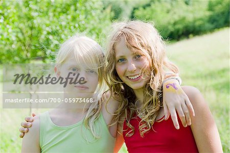 Portrait of Two Teenage Girls