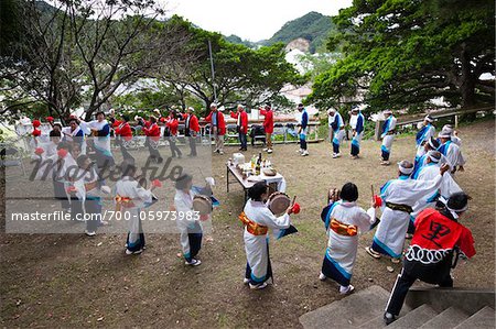 Local Village Festival, Akakina Castle Site, Akakina Village, Amami Oshima, Amami Islands, Kagoshima Prefecture, Japan