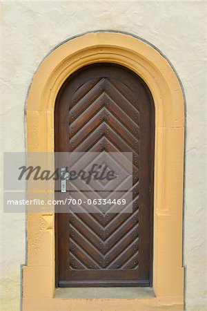 Close-Up of Monastery Door, Maria Bildhausen, Munnerstadt, Bavaria, Germany