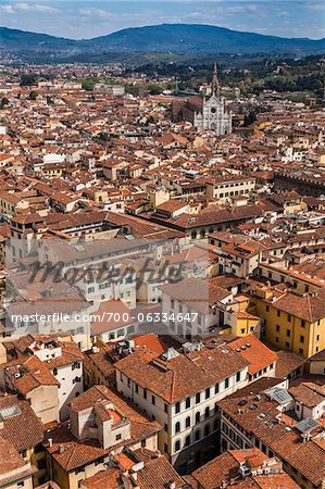 Aerial view of Florence, Tuscany, Italy