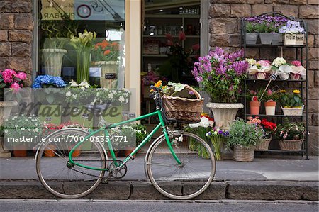 Bicycle Outside Shop, Florence, Tuscany, Italy Bicycle Outside Shop, Florence, Tuscany, Italy