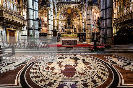 Interior of Siena Cathedral, Siena, Tuscany, Italy Interior of Siena Cathedral, Siena, Tuscany, Italy
