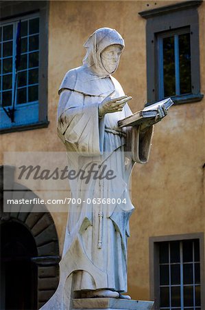 Statue of Luca Pacioli, Sansepolcro, Tuscany, Italy