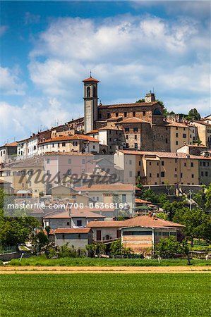 View of Town Monterchi Province of Arezzo Tuscany Italy Stock