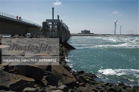 Seawall, Vrouwenpolder, Zeeland, Holland