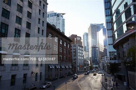 Downtown Intersection, Vancouver, British Columbia, Canada