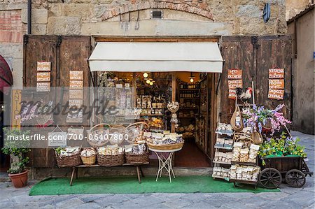 Exterior of Shop Arezzo Province of Arezzo Tuscany Italy Stock