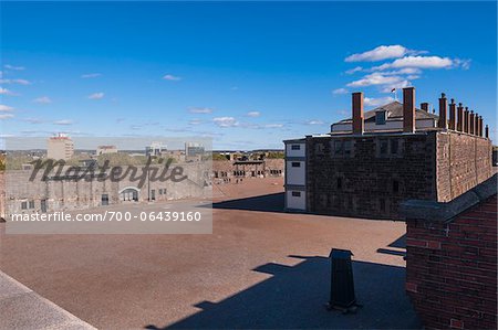 Overview of Barracks and Parade Grounds at Fort George, Citadel Hill, Halifax, Nova Scotia, Canada