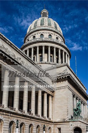 Low Angle View of El Capitolio, Old Havana, Havana, Cuba