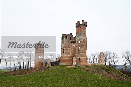 old castle building in ruin, France